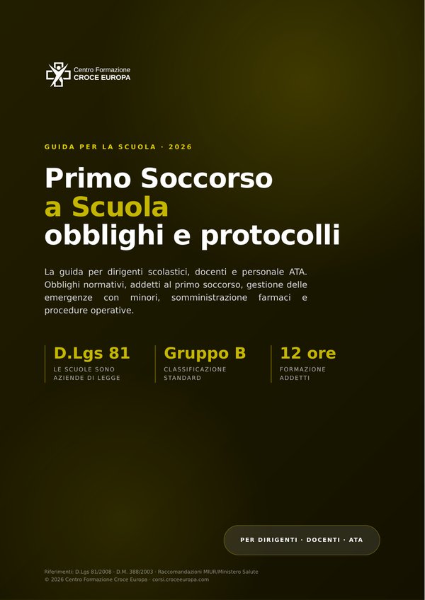 Primo Soccorso a Scuola: obblighi e protocolli